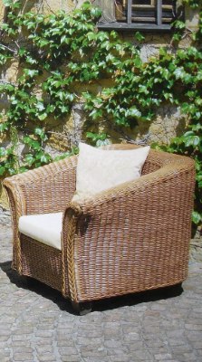 Artikel Sessel aus Rattan - Lisa - Wohnen Mediterran mit Rattanmöbel und Flechtmöbel in Glonn bei München - Bayern