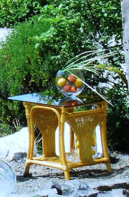 Artikel Rattanecktisch - Ligia - T144/E - Wohnen Mediterran mit Rattanmöbel und Flechtmöbel in Glonn bei München - Bayern