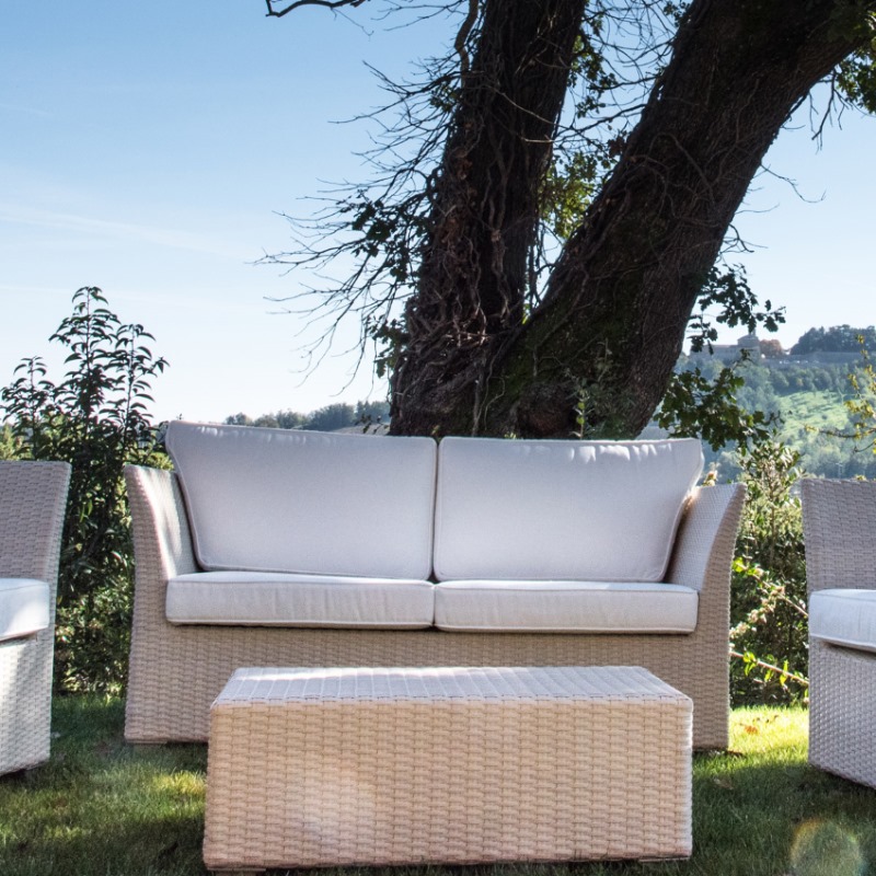 Artikel Polyrattan Gartensofa (2-Sitzer) - Castor - Wohnen Mediterran mit Rattanmöbel und Flechtmöbel in Glonn bei München - Bayern