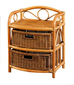 Artikel Regal aus Rattan - R 40/2 - Wohnen Mediterran mit Rattanmöbel und Flechtmöbel in Glonn bei München - Bayern