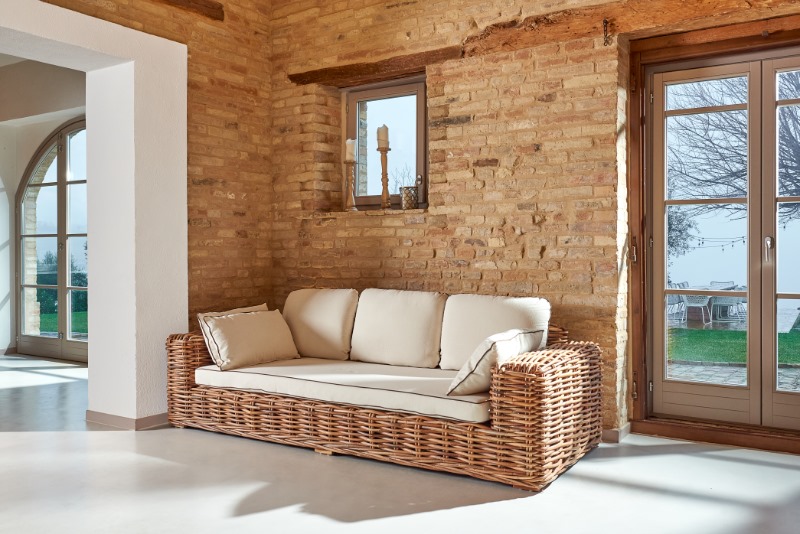 Artikel Maxi Sofa Savana - Wohnen Mediterran mit Rattanmöbel und Flechtmöbel in Glonn bei München - Bayern