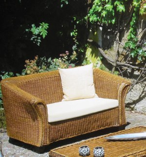 Artikel Rattan Sofa - Lisa - Wohnen Mediterran mit Rattanmöbel und Flechtmöbel in Glonn bei München - Bayern