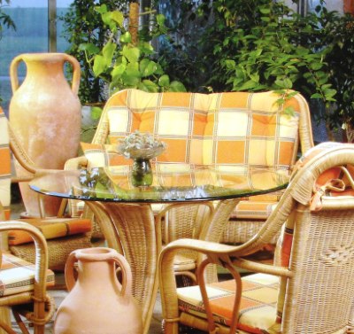Artikel Rattansofa, 2-Sitzer - Joanna - Wohnen Mediterran mit Rattanmöbel und Flechtmöbel in Glonn bei München - Bayern
