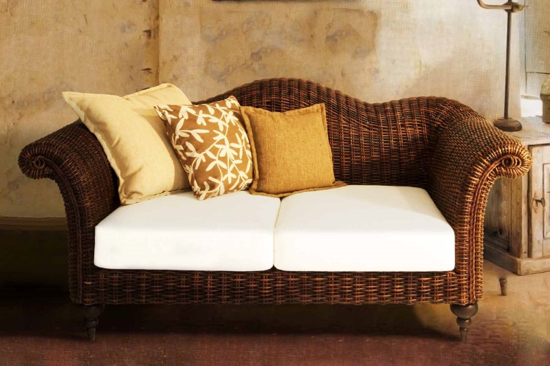 Artikel Rattan Sofa (2-Sitzer) - Vegas - Wohnen Mediterran mit Rattanmöbel und Flechtmöbel in Glonn bei München - Bayern