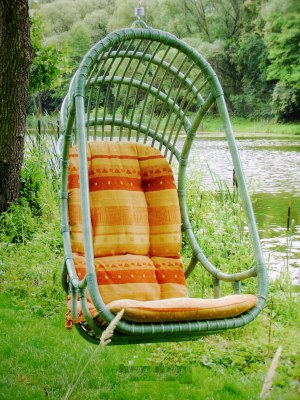 Artikel Hängeschaukel aus Rattan - Hilda/A - Wohnen Mediterran mit Rattanmöbel und Flechtmöbel in Glonn bei München - Bayern