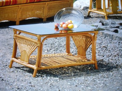 Artikel Rattankaffeetisch - Ligia - T144 - Wohnen Mediterran mit Rattanmöbel und Flechtmöbel in Glonn bei München - Bayern