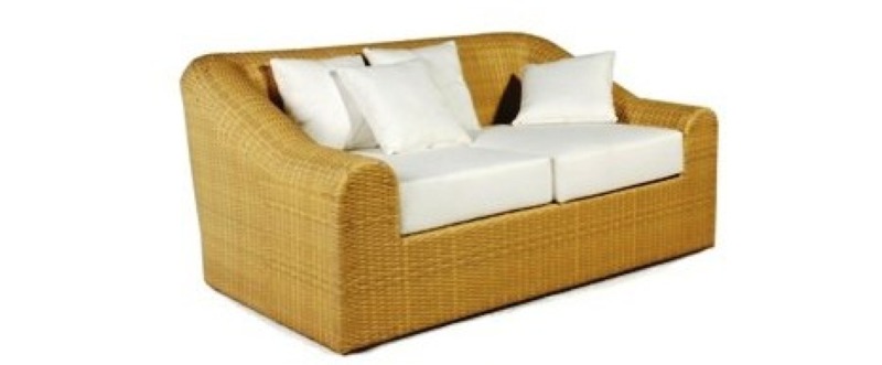 Artikel Gartensofa 2-Sitzer aus Polyrattan - Lyon - Wohnen Mediterran mit Rattanmöbel und Flechtmöbel in Glonn bei München - Bayern