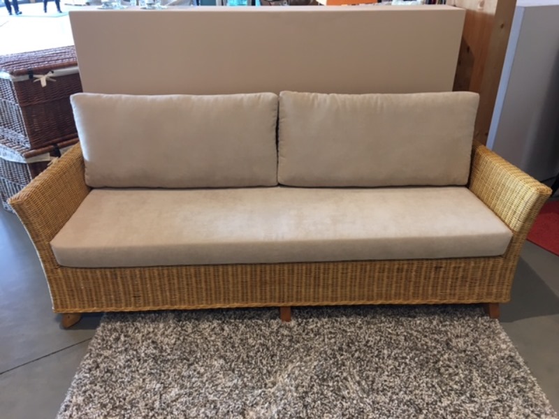 Artikel Rattan Sofa (3,5-Sitzer) - Mirian - Wohnen Mediterran mit Rattanmöbel und Flechtmöbel in Glonn bei München - Bayern