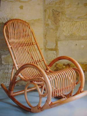 Artikel Rattan Schaukelstuhl - Carrie - Wohnen Mediterran mit Rattanmöbel und Flechtmöbel in Glonn bei München - Bayern