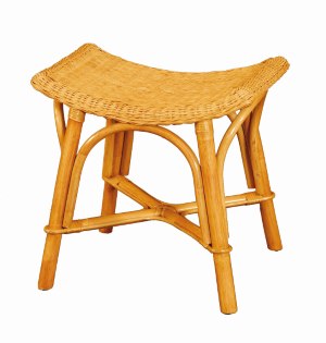 Artikel Hocker aus Rattan - H 055 - Wohnen Mediterran mit Rattanmöbel und Flechtmöbel in Glonn bei München - Bayern