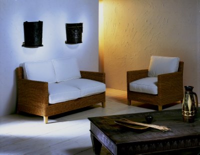 Artikel Rattan Sofa 2-Sitzer - Rosi - Wohnen Mediterran mit Rattanmöbel und Flechtmöbel in Glonn bei München - Bayern