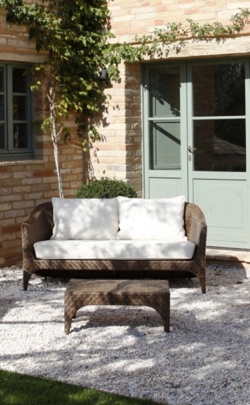 Artikel Polyrattan Gartensofa, 2-Sitzer - Loki Croco - Wohnen Mediterran mit Rattanmöbel und Flechtmöbel in Glonn bei München - Bayern