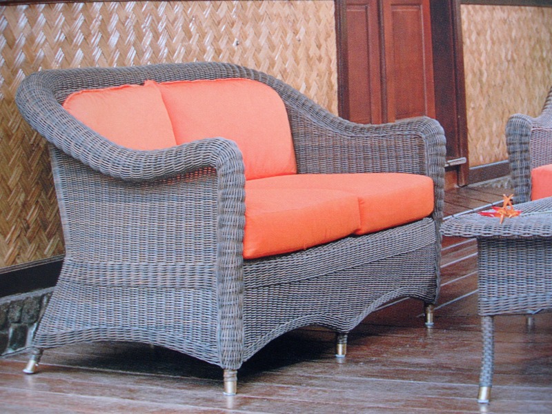Artikel Polyrattan Gartensofa, 2-Sitzer  - Ulrich Over - Wohnen Mediterran mit Rattanmöbel und Flechtmöbel in Glonn bei München - Bayern