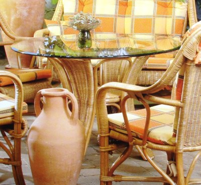 Artikel Rattantisch -  Joanna - T56/B - Wohnen Mediterran mit Rattanmöbel und Flechtmöbel in Glonn bei München - Bayern