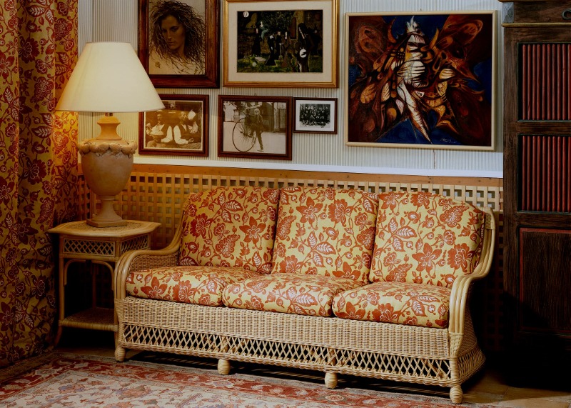 Artikel Sofa 3-Sitzer aus Rattan - Bady - Wohnen Mediterran mit Rattanmöbel und Flechtmöbel in Glonn bei München - Bayern
