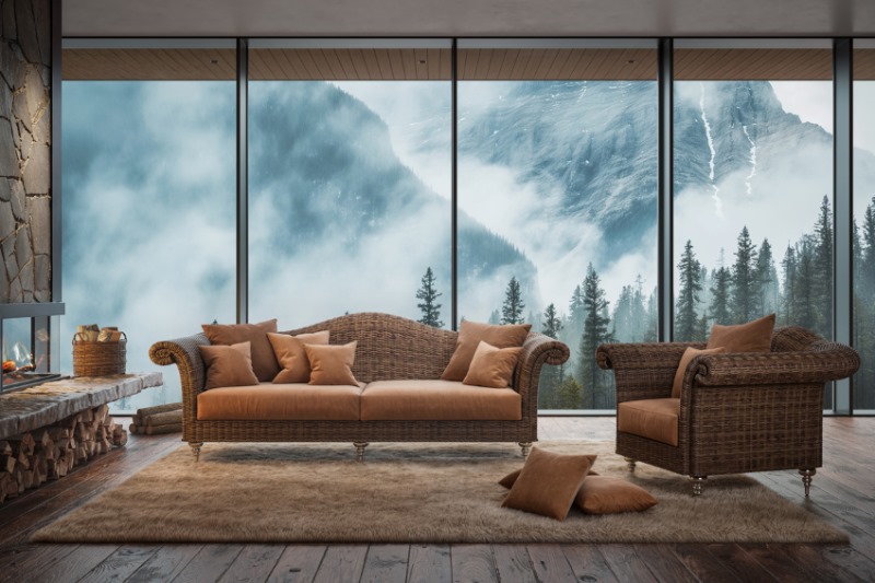 Artikel Rattan Sofa (3-Sitzer) - Vegas - Wohnen Mediterran mit Rattanmöbel und Flechtmöbel in Glonn bei München - Bayern