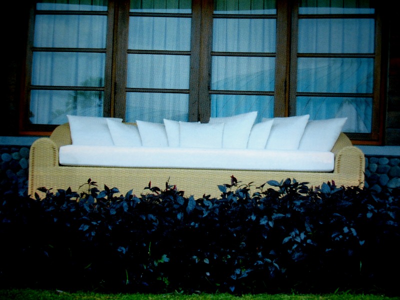 Artikel Gartensofa 4-Sitzer aus Polyrattan - Lyon - Wohnen Mediterran mit Rattanmöbel und Flechtmöbel in Glonn bei München - Bayern